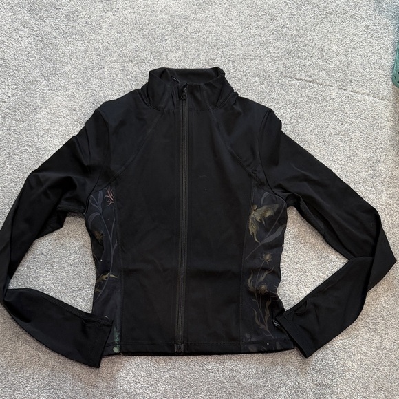 Disturbia Tops - Disturbia Women's Black fairy athletic zip up